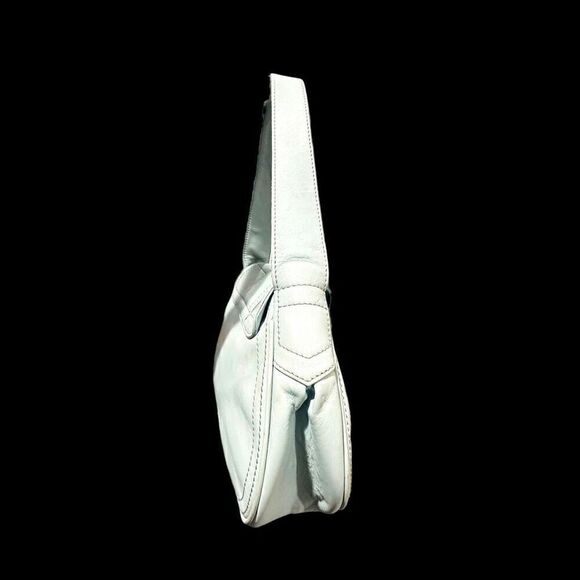 CELINE w/COA Light Tiffany Blue Shoulder Bag Hobo Luxury Leather Purse Bag w/ C - Picture 8 of 13